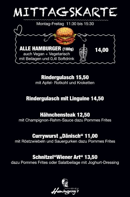 Mittagstisch im Hemingways Lüneburg